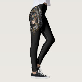 Legging Rainha da Sombra – Emblema do Espírito Pantera.
