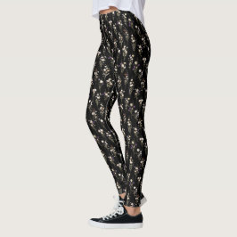 Legging Ramalhetes de Flores Silvestres de Verão Design Ab