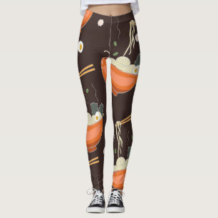 Legging Ramen Noodles: Gráficos Vintage