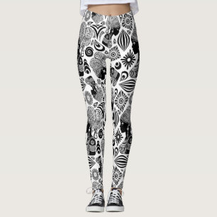 Legging Rapariga africana Retrato Tribal Tatuagem