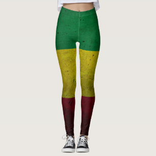 Legging Rastafara Power - Rasta yoga reggae genebra de pôr