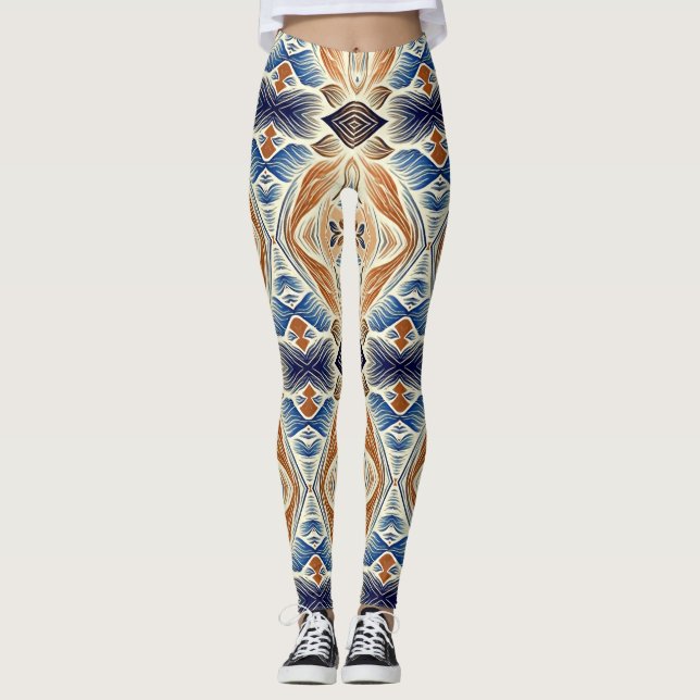 Legging "Ratti_Creative_Arts" de tendências colori (Frente)