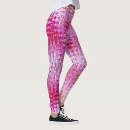 Legging Rave de Flores Líquidas, Rosa, Bootípicas