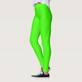Legging Realçador Verde Neon Cor Sólida