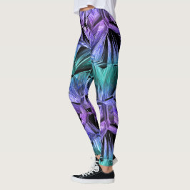 Legging realidade virtual, gradiente de cristal escuro :