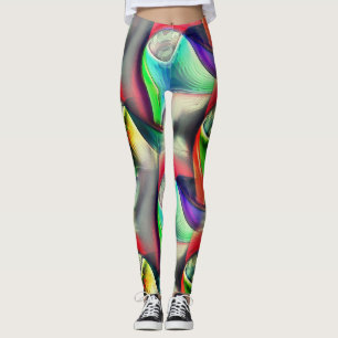 Legging Reciclagem metálico-psicodélico virtual