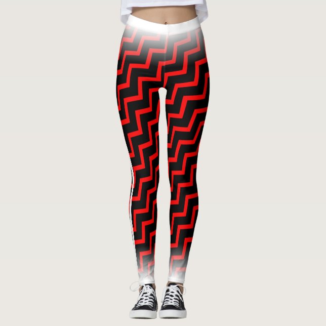 Legging Red Chevron no seu Coronel. (Frente)