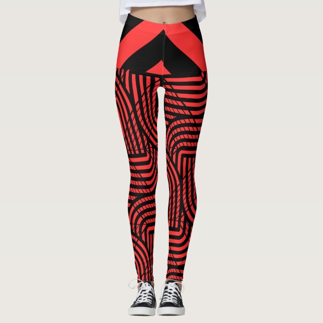 Legging Red Halloween e Black Spider Web (Frente)