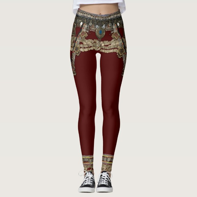 Legging Red Kuchi Tribal (Frente)