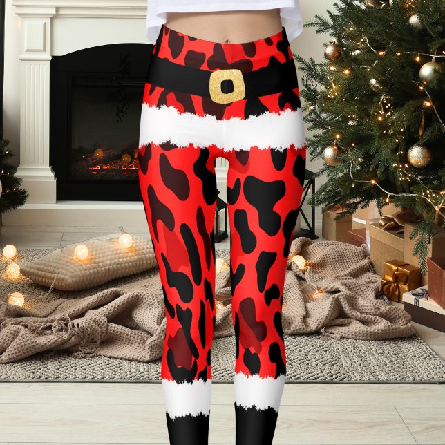 Legging Red Lepard Imprima Papai Noel Figurino Natal (Criador carregado)