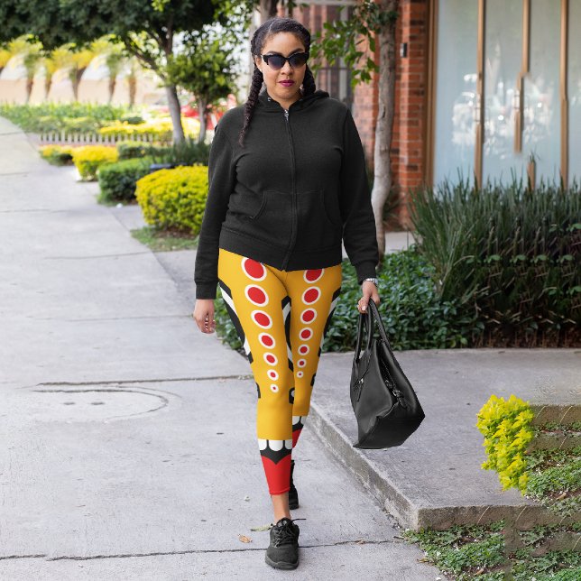 Legging Red Orange Tiki (Criador carregado)