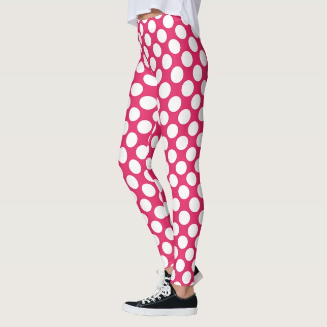 Legging Red Polka Dot Custom – Elegant Fashion (Esquerda)