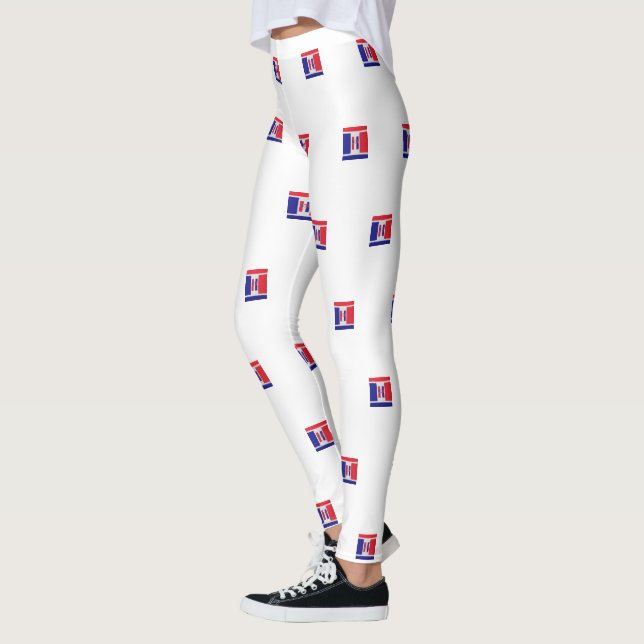 Legging Red White Blue USA (Esquerda)