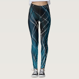 Legging Redemoinho ciano - caneleiras