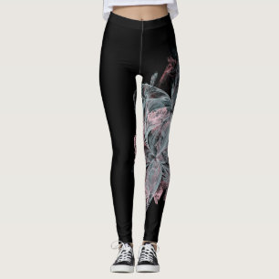 Legging Redemoinho sofisticado azul do rosa de mármore do