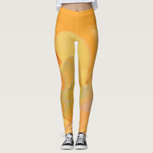 Legging Redemoinhos do amarelo da mostarda