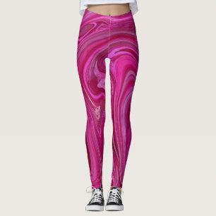 Legging Redemoinhos do rosa do rosa