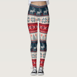 Legging Refrigerante de tricô de natal suave