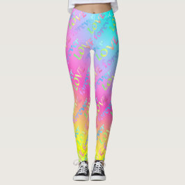 Legging Regenbogen Love forever