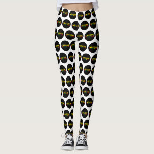 Legging Reggage art com palavras positivas Peace and Love