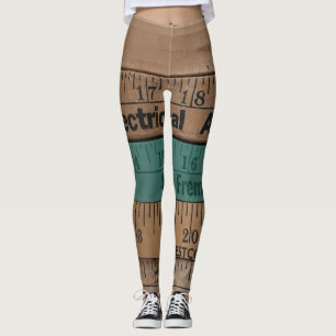 Legging Réguas do vintage e caneleiras dos critérios