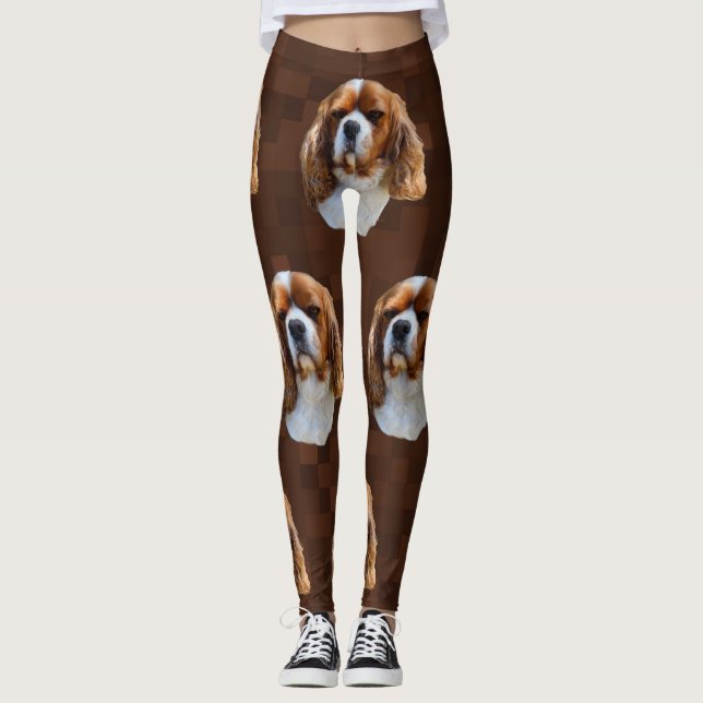 Legging Rei Charles Cavalier Spaniel Pattern, (Frente)