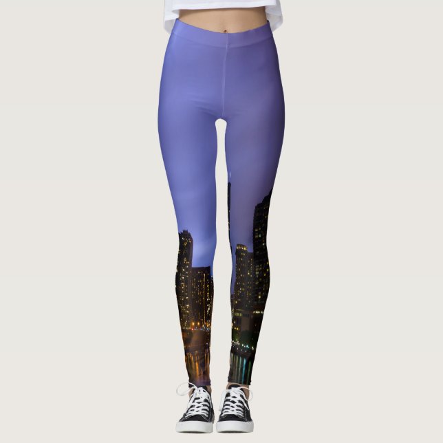 Legging Relâmpago sobre o rio Chicago (Frente)