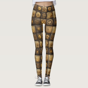 Legging Relógio Russo Steampunk Grunge (15)