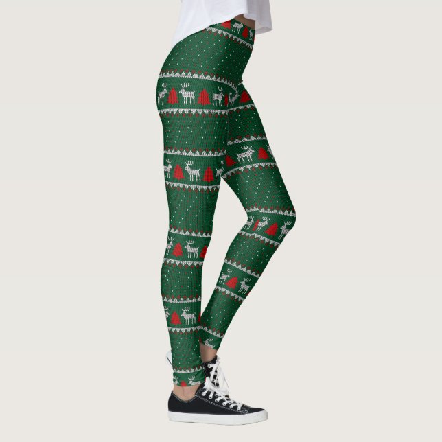 Legging Renas e Árvores de Natal  (Direita)