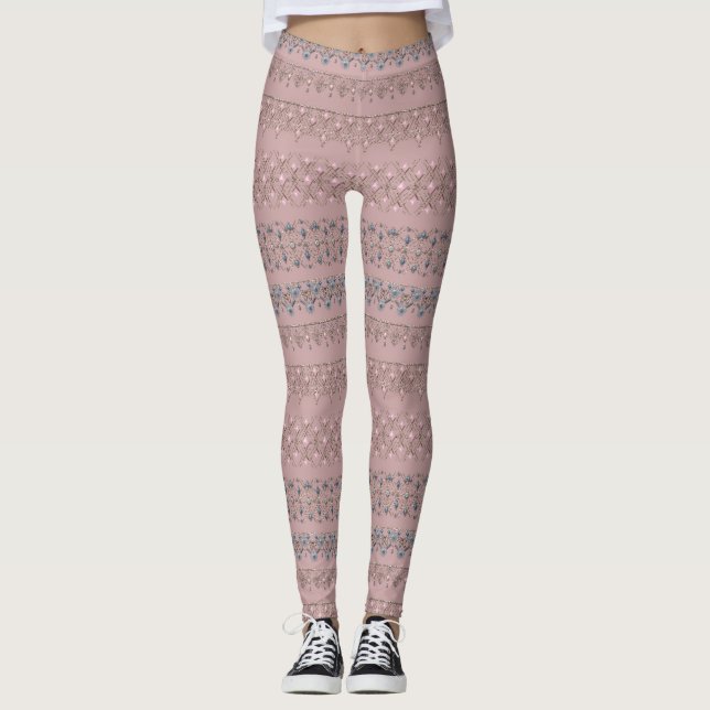 Legging rendas Douradas (Frente)