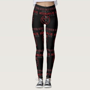 Legging Resiliência Acima de Tudo Aceitação É Ferramenta