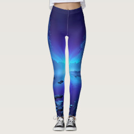 Legging Resistência do desenho das luzes das pernas sombre