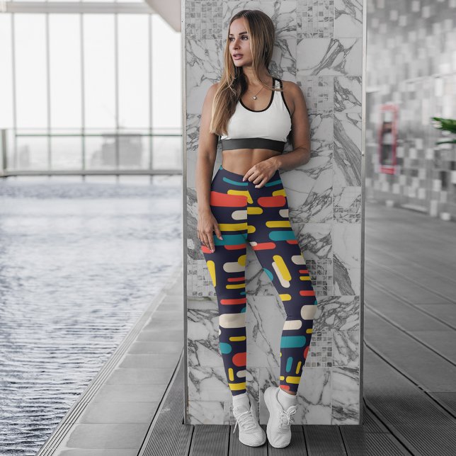 Legging retângulo arredondado colorido (Criador carregado)