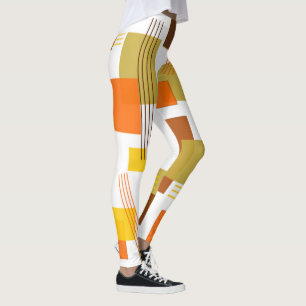 Legging Retângulos e linhas abstrato
