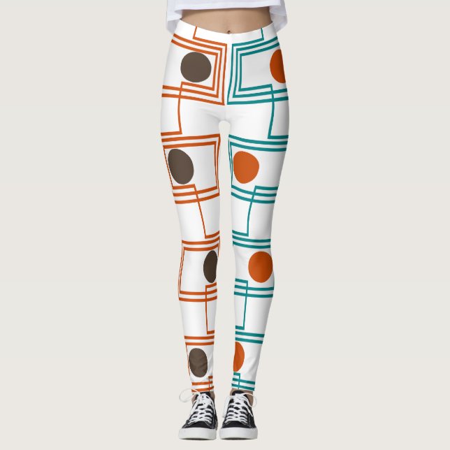Legging Retângulos Kandinsky com Ovais (Frente)