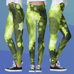 Legging Retro Mandala Green