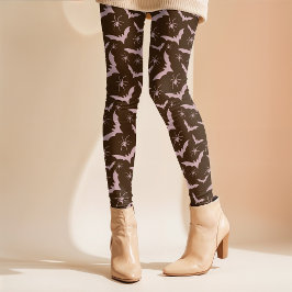 Legging Retro Rosa Bats Spider Girlie Halloween Mínimo