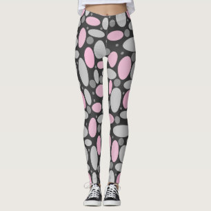 Legging retro, sessenta, bolinhas
