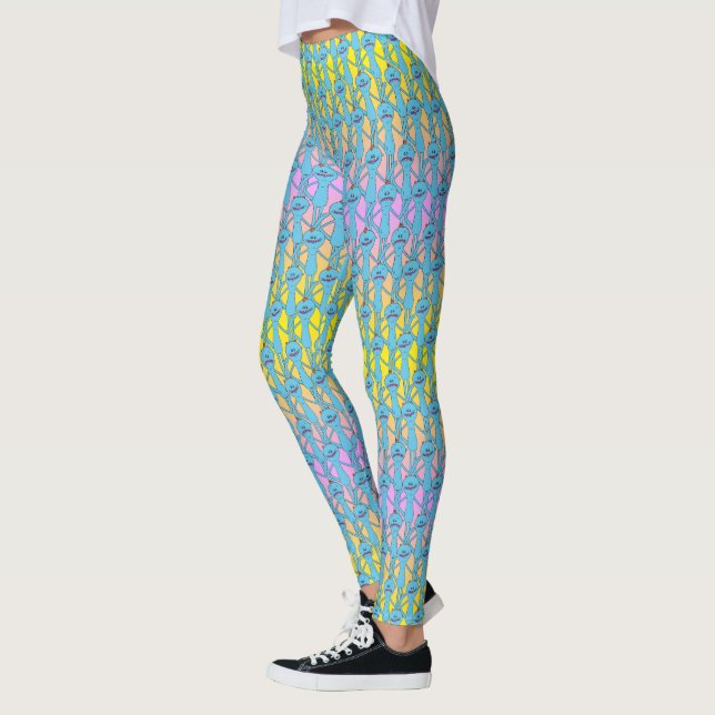 Legging RICK E MORTY™| Rainbow Sr. Meeseeks Pattern (Esquerda)
