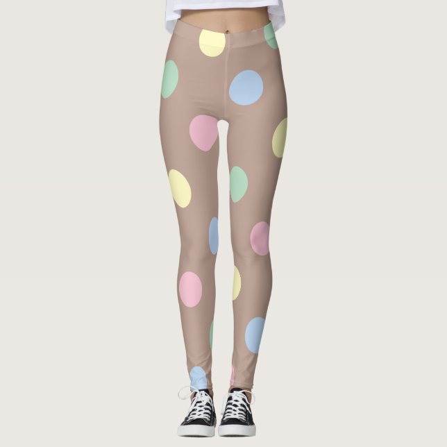 Legging Rico com várias cores e Bolinhas retrorreflectora  (Frente)