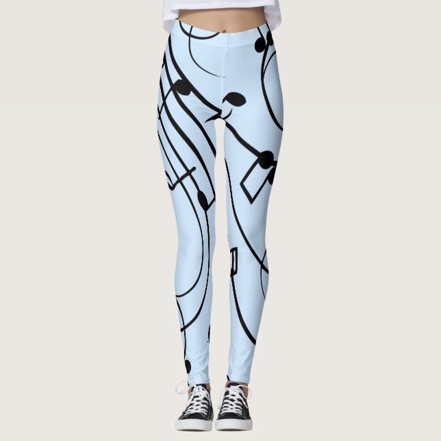 Legging Rico Music Notes Blue (Frente)