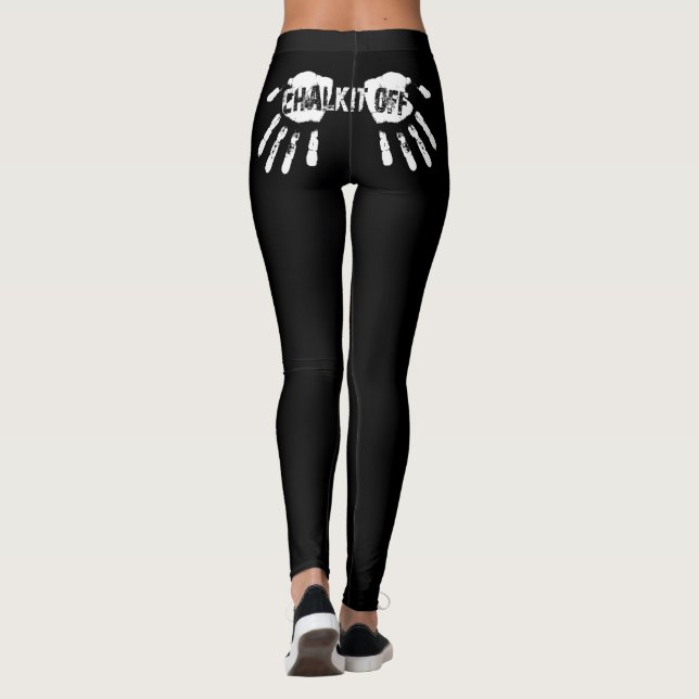 Legging Risque-o fora - caneleiras de Handprint (Verso)