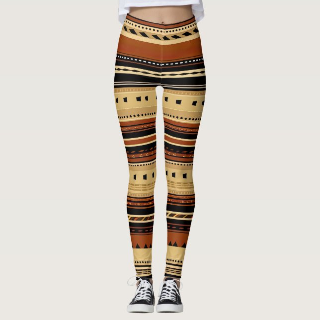 Legging Ritmo Tribal Sutil (Frente)