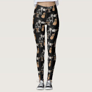 Legging Robô de Música Confuso