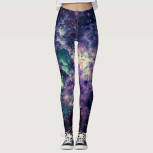 Legging Rochedo Espacial da Galáxia Roxa Legal