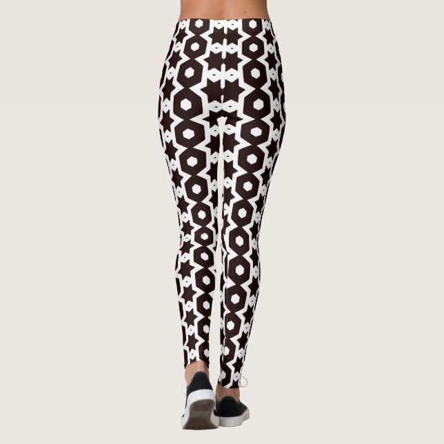 Legging Rock Star Black & White XS-XL_Leggings (Verso)