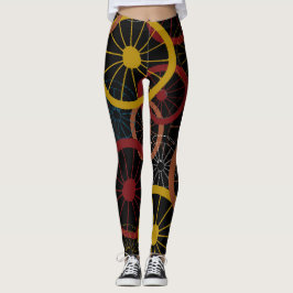 Legging Rodas Bicicletas Pretas