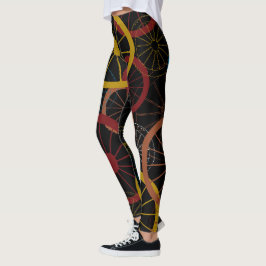 Legging Rodas Bicicletas Pretas