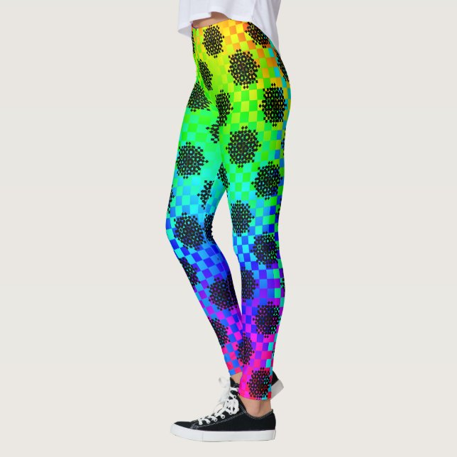 Legging Rodas verificadas por Kenneth Yoncich (Esquerda)