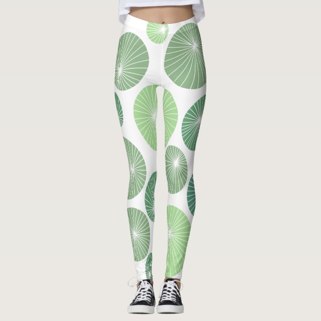 Legging Rodinhas verdes dos anos 50 (Frente)